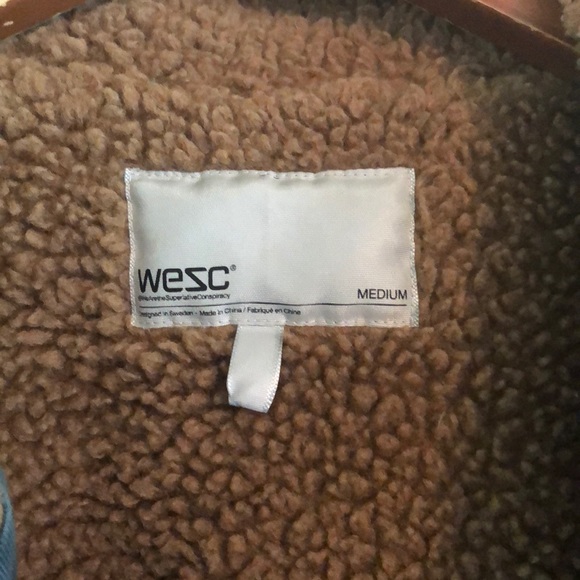 WeSC Men’s Jejor padded pilot jacked midnight blue - Picture 3 of 7